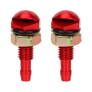 2pcs Automotive Glass Washer Sprayer Nozzle Set (Red) - 1