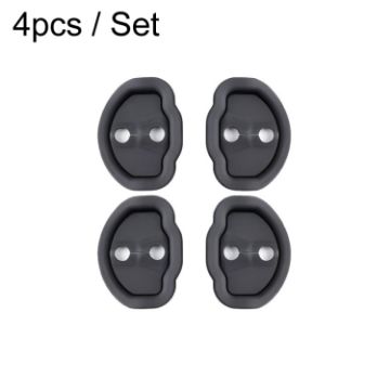 4pcs/Set Tesla Model 3/Y Door Latch Cover - Black - 1