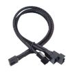 Computer PWM Temperature Control Cooling Fan Extension Cable - 1 In 3 - 1