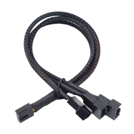 Computer PWM Temperature Control Cooling Fan Extension Cable - 1 In 3 - 1