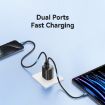 USAMS CC230 30W USB+USB-C Dual Port Charger - US Plug (White) - 5