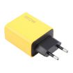 KO-71 120W Dual PD Type-C + Dual QC3.0 USB Charger EU Plug Yellow - 3