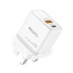 Yesido YC80 PD20W Dual Port Type-C GaN Charger, UK Plug - 1