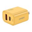 ENKAY FC-001 45W USB-A + USB-C Dual Ports Quick Charger - Yellow - 1