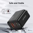 ENKAY FC-001 45W USB-A + USB-C Dual Ports Quick Charger - Yellow - 4
