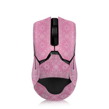 Snowflake Pattern Anti-slip Mouse Stickers for Razer Viper Ultimate Pink - 1