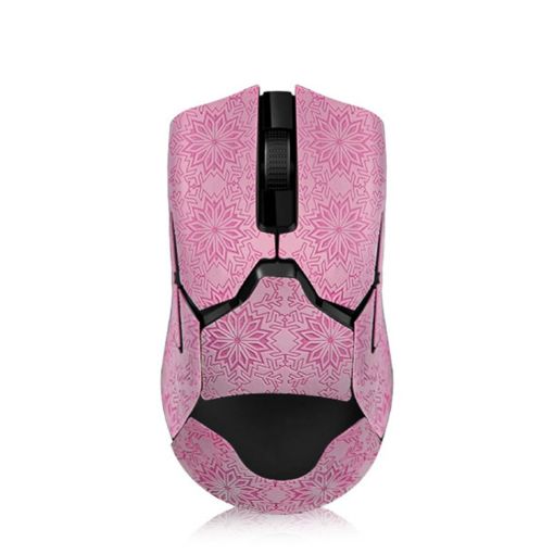 Snowflake Pattern Anti-slip Mouse Stickers for Razer Viper Ultimate Pink - 1