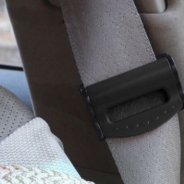 SHUNWEI Car Safety Seat Belt Adjuster - 2 PCS (Black) - 1