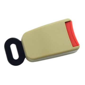 Beige Car Seat Two-point Safety Belt with Safety Buckle - 1
