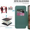 Google Pixel 8a MagSafe Magnetic RFID Anti-theft Leather Phone Case Green - 5
