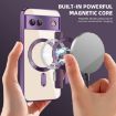 Google Pixel 8a MagSafe Magnetic RFID Anti-theft Leather Phone Case - Purple - 4