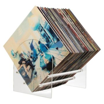 YX107 Acrylic Vinyl Record Display Stand Transparent - 1