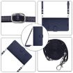 Blackview Color 8 Cat Rat Embossed Pattern RFID Leather Phone Case Blue - 2
