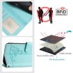 Blackview Shark 8 Cat Rat Embossed Pattern RFID Leather Phone Case - Mint Green - 5