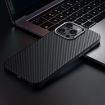 SULADA 600D Kevlar Texture PC Shockproof Phone Case for iPhone 15 Pro Max - Black - 1
