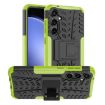 Samsung Galaxy S23 FE 5G Tire Texture TPU + PC Phone Case with Holder - Green - 1