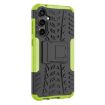 Samsung Galaxy S23 FE 5G Tire Texture TPU + PC Phone Case with Holder - Green - 3
