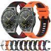 For Honor Watch GS Pro 22mm Silicone Band - Orange+Black - 3