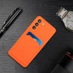 Samsung Galaxy S23 5G Orange TPU Phone Case with Card Slot - 6