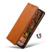 iPhone X/XS Suteni J02 Oil Wax Wallet Leather Phone Case - Khaki - 5