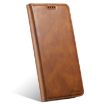Suteni J02 Oil Wax Wallet Leather Phone Case for iPhone X/XS - Brown - 2