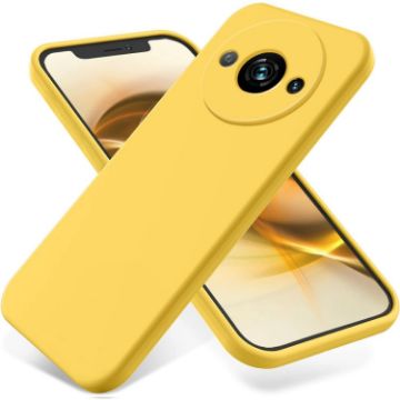 Yellow Silicone Phone Case for Xiaomi Redmi A3/Poco C61 - 1