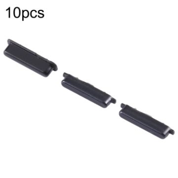 10pcs Power + Volume Buttons for Samsung Galaxy J3 2017 SM-J330 (Black) - 1