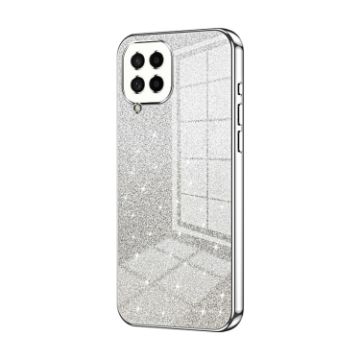 Samsung Galaxy M53 5G Glitter Powder Electroplated Phone Case Silver - 1
