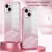 Blue Gradient Glitter Electroplated Phone Case for iPhone SE 2022/2020/8/7 - 2