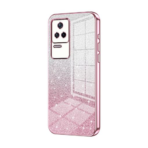 Gradient Glitter Pink Phone Case for Xiaomi Redmi K40S/Poco F4 - 1
