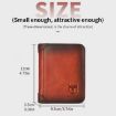 Bull Captain Men Wallet Cowhide Coin Clip RFID Vertical ID Holder - 3