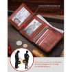 Bull Captain Men Wallet Cowhide Coin Clip RFID Vertical ID Holder - 4