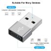 HAWEEL USB-C Female to USB 2.0 Male Adapter - Charging & Data Transfer - 5