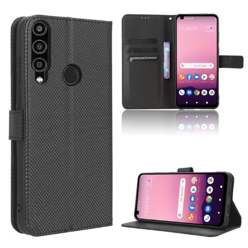 Orbic Magic 5G R678EL Leather Phone Case - Black - 1