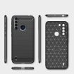Motorola One Fusion Carbon Fiber TPU Case - Black - 2