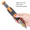 2050C Portable 10 In 1 Ratchet Corner Screwdriver Set - Orange - 4