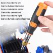 2050C Portable 10 In 1 Ratchet Corner Screwdriver Set - Orange - 6