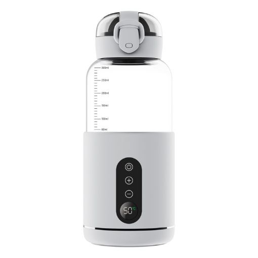 300ml Wireless Electric Kettle for Baby Formula - 5200mAh Battery (White) - 1