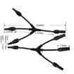 MC4 Solar Branch Connector - Male/Female Plug - 1 Pair - 2