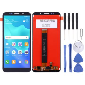 OEM LCD Screen for Huawei Y5 Prime (2018) with Digitizer - Black - 1