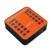 WLX-840 200W 40 Ports USB Charging Station, UK Plug - Black+Orange - 3