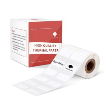 Phomemo M110/M200 600pcs Thermal Labels 20x10mm Square White Background - 1