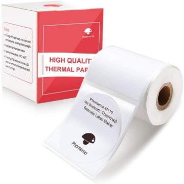Phomemo M110/M200 140pcs/Roll 50x50mm Round Thermal Labels - 1