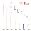 840 PCS Jumper Wire Kit for Breadboard - 14 Lengths, U Shape - 3