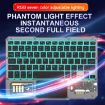 KB-333 RGB Backlit Wireless Bluetooth Keyboard (Pink) - 3