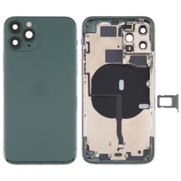 Green Battery Back Cover for iPhone 11 Pro Max with Side Keys & Card Tray - 1