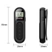 Mini Pocket FM Radio Collar Clip Style Rechargeable Walkman Black - 3