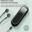 Mini Pocket FM Radio Collar Clip Style Rechargeable Walkman Black - 5