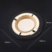HONEST Cigar Ashtray Metal Cowhide Leather Black+Black - 3