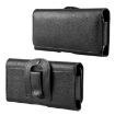 HAWEEL 6.1-6.8 inch Leather Phone Belt Clip Pouch - Black - 2